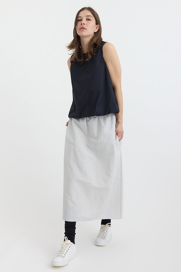 Sofie D'Hoore Boom Pota Cropped Top in Woven Snow
