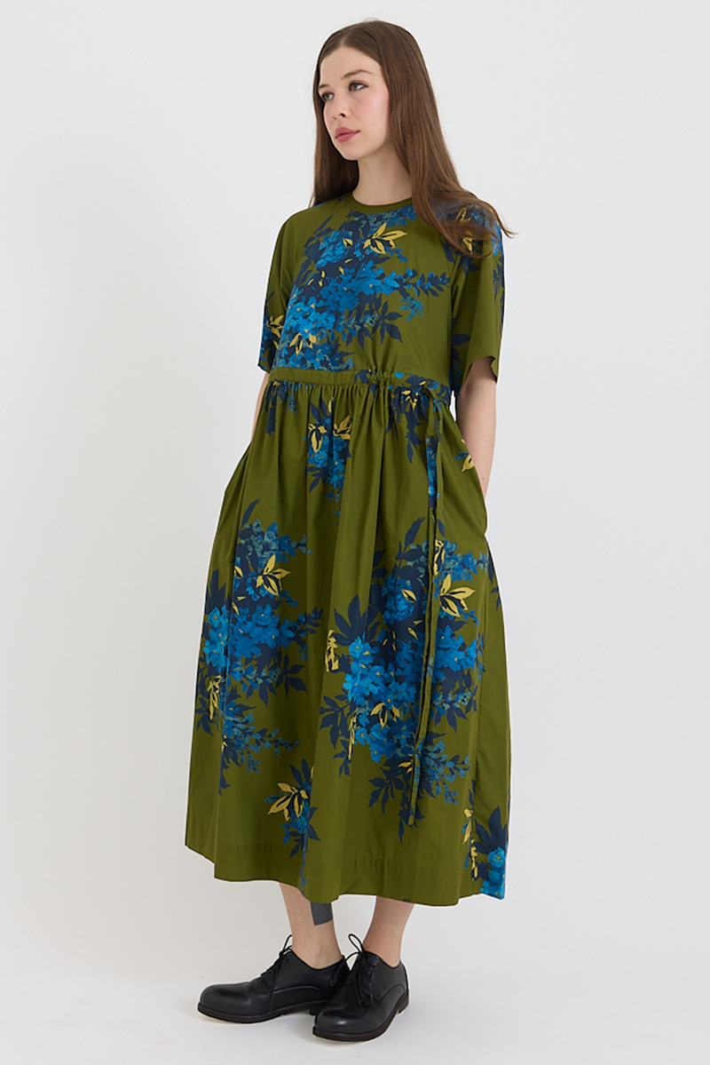 Toast - Botanical Shadow Print Cotton Dress