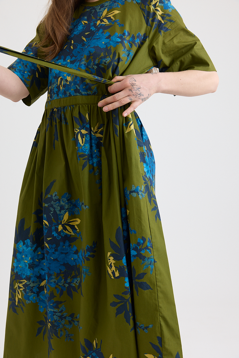 Toast - Botanical Shadow Print Cotton Dress