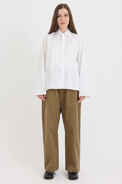 Sofie D'Hoore - Breton Blouse - Cotton Poplin - White