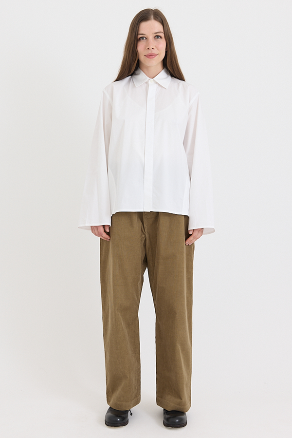 Sofie D'Hoore - Breton Blouse - Cotton Poplin - White