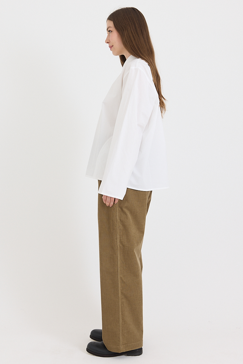 Sofie D'Hoore - Breton Blouse - Cotton Poplin - White