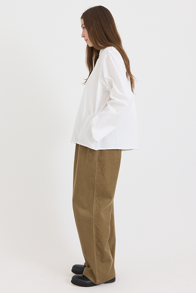 Sofie D'Hoore - Breton Blouse - Cotton Poplin - White