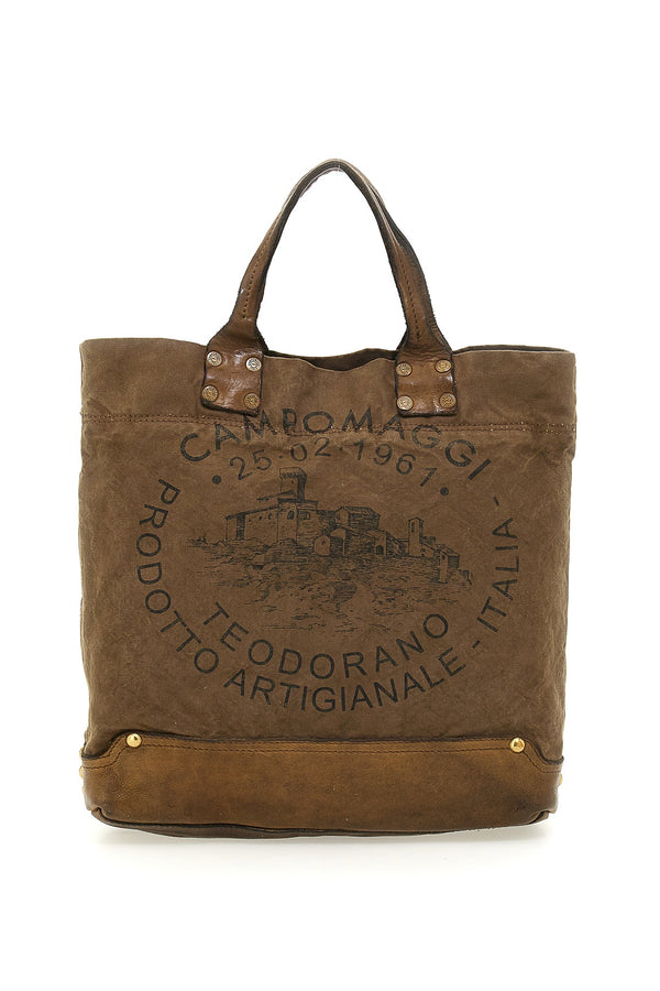 Campomaggi - Canvas Shopping bag - Military + Military