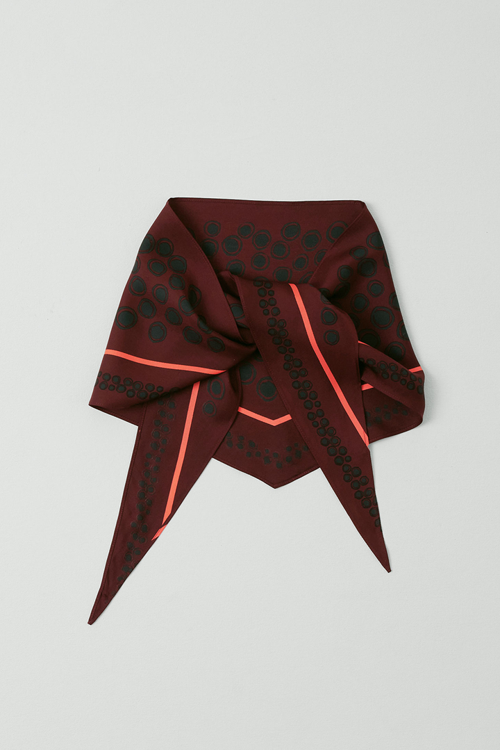 Toast - Spotted Carapace Print Silk Bandana