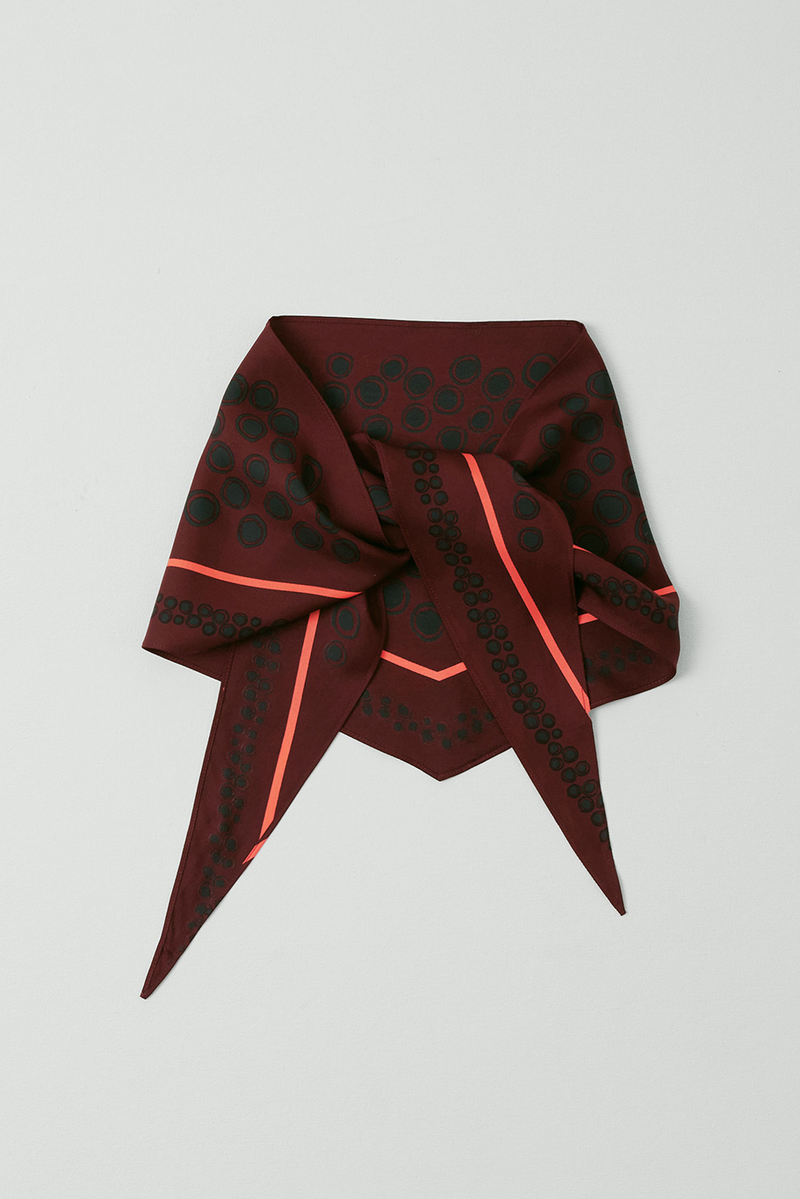 Toast - Spotted Carapace Print Silk Bandana