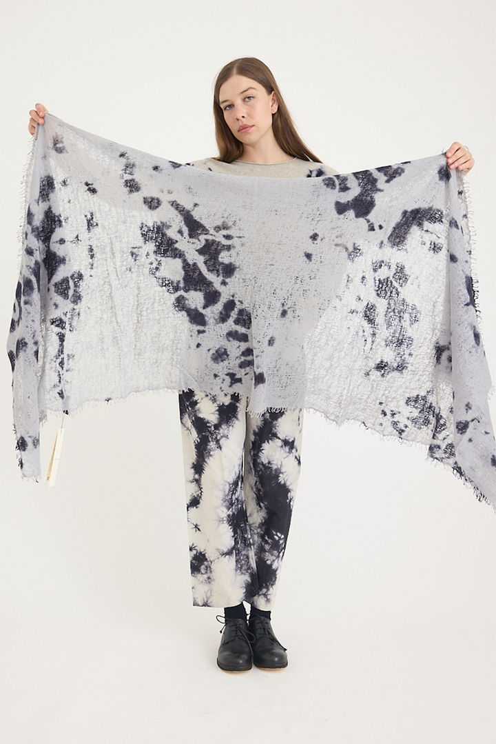 Suzusan - Cashmere Fringed Knit Shawl