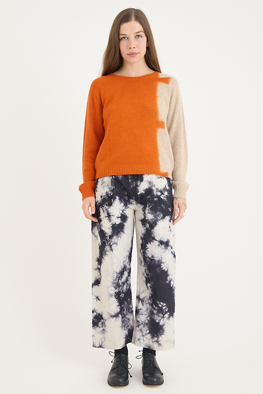 Suzusan - Cashmere Seamless Pullover - Bridge Shibori