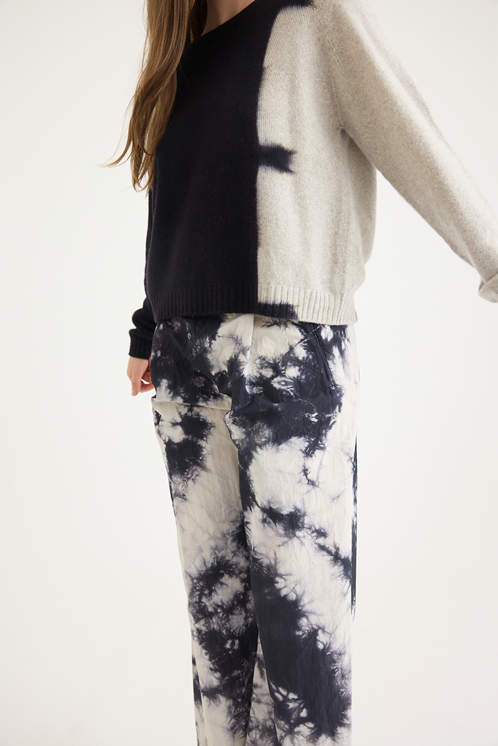 Suzusan - Cashmere Seamless Pullover - Bridge Shibori