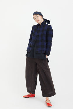 Daniela Gregis -  Cavallo Jacket - Stardust Blue/ Black Check