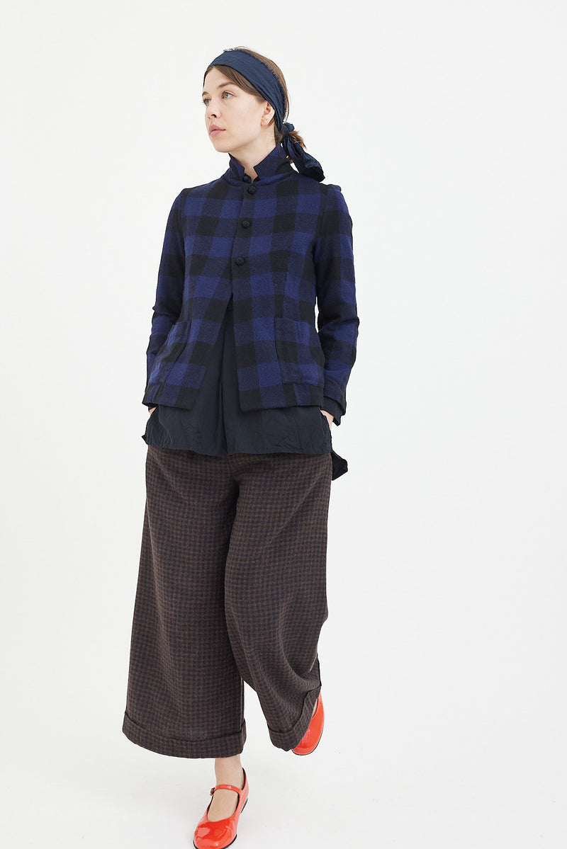 Daniela Gregis -  Cavallo Jacket - Stardust Blue/ Black Check