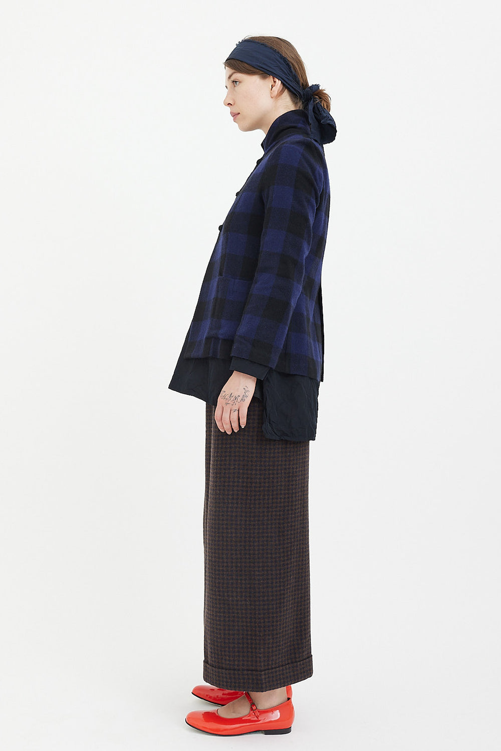 ジャケット・アウター DANIERA GREGIS Daniela Gregis - Cavallo Jacket - Stardust Blue/ Black Check