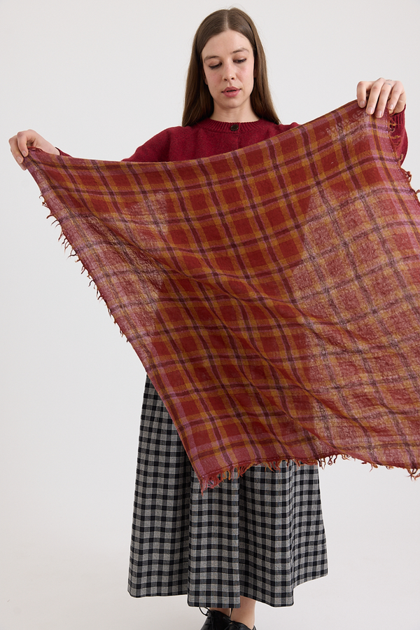 Toast - Reading Check Boiled Wool Scarf