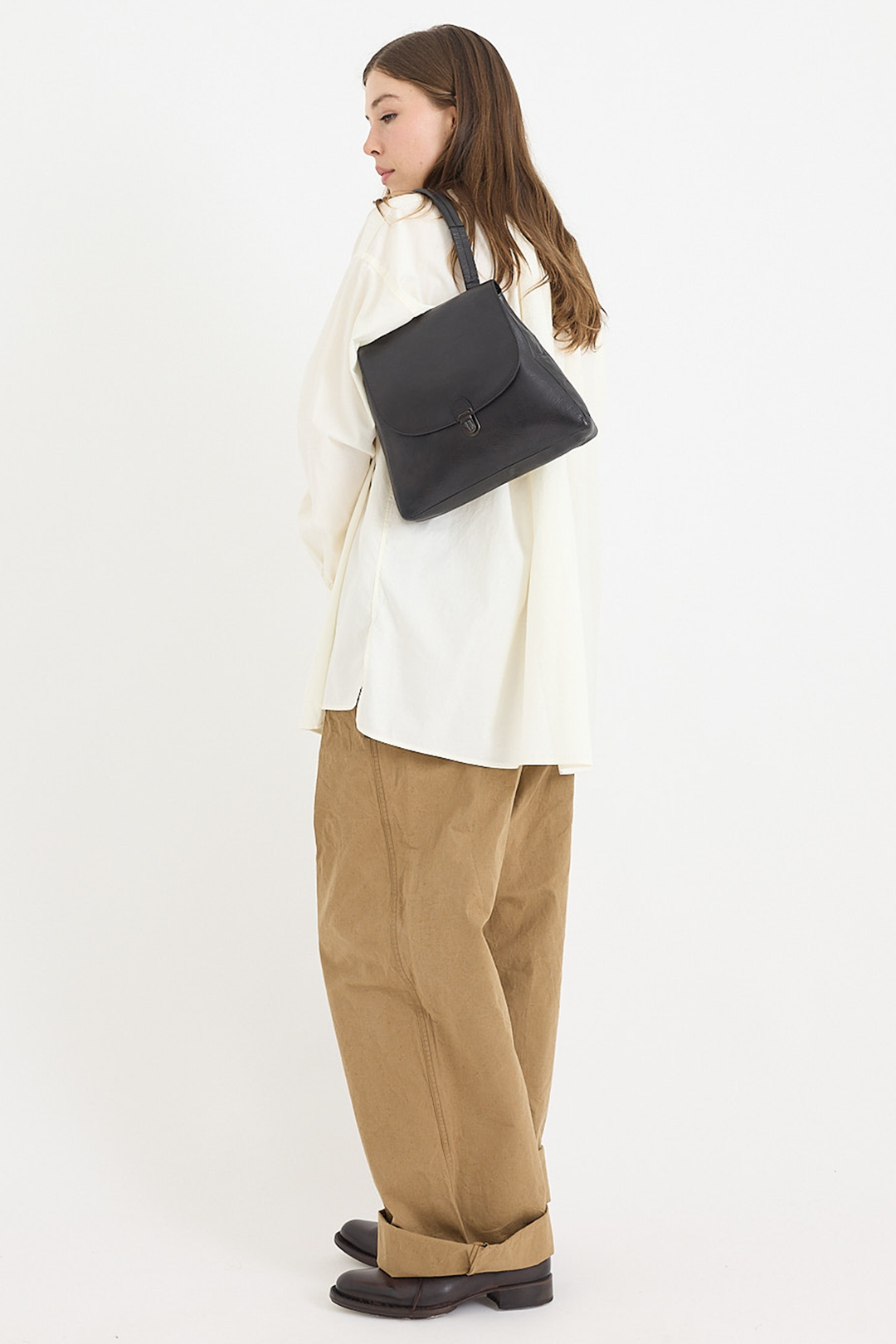 Cherevichkiotvichki - Flat Small Lock Bag - Shoulder Handle