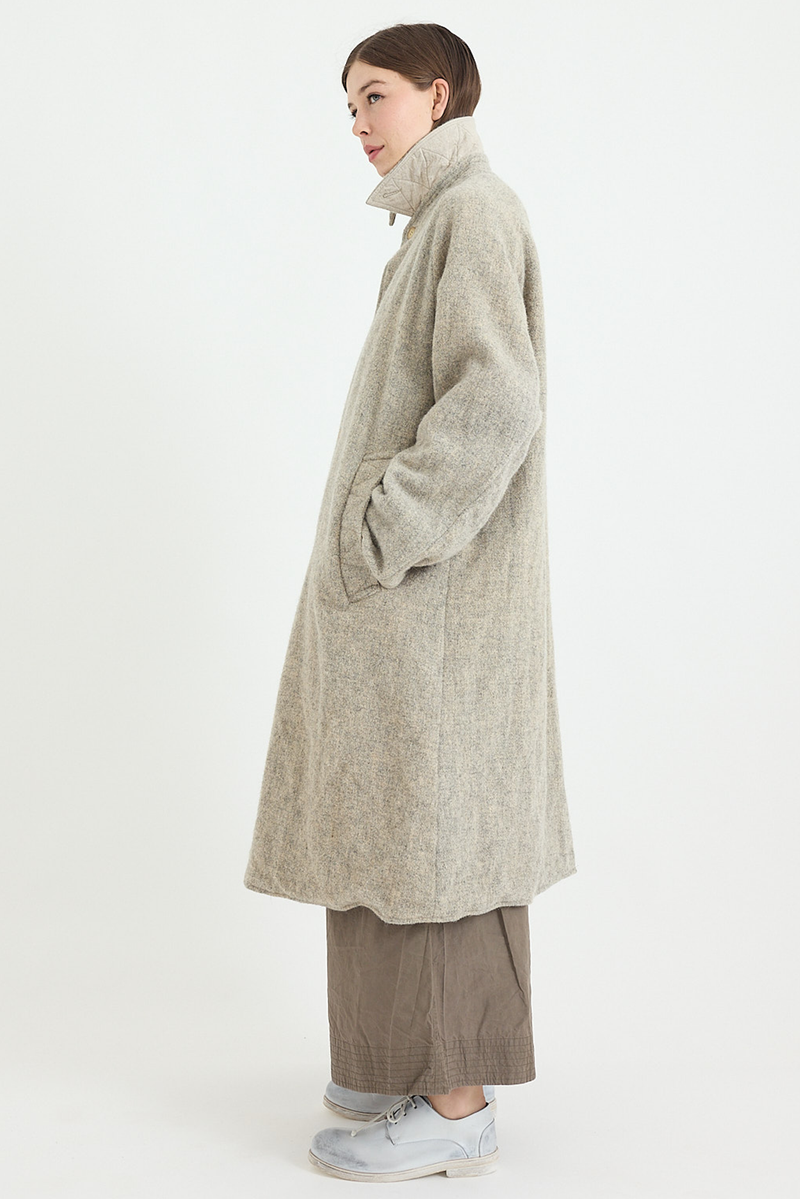 Chez Vidalenc - Coat Bobi - Harris Felt - Moon