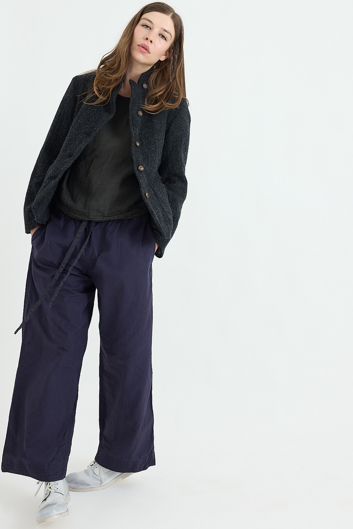 sale ☆ Chez VIDALENC Mcoat CHEZ VIDALENC - COAT MALBO (HEAVY LINEN) | Brownie