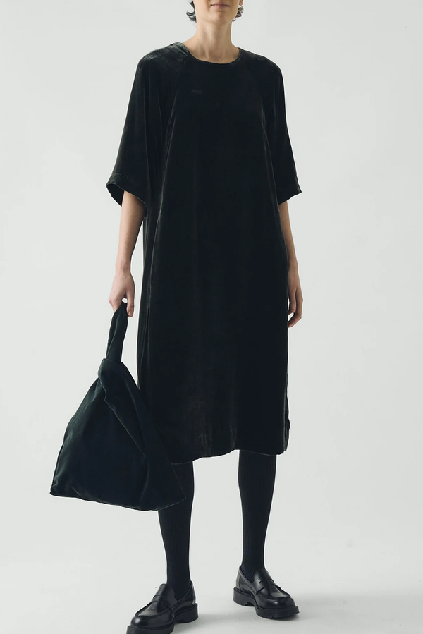 Toast - Cocoon Silk Velvet Dress