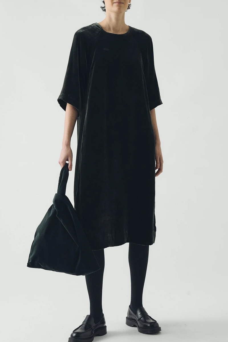 Toast - Cocoon Silk Velvet Dress