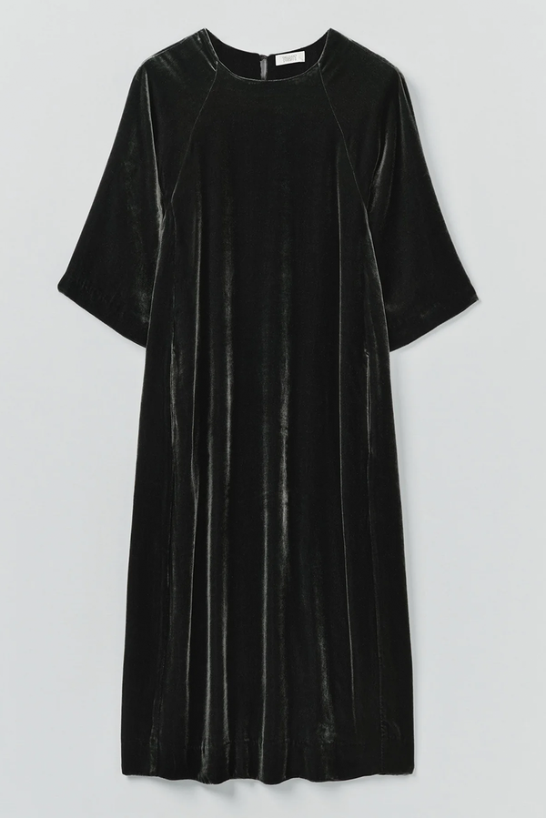 Toast - Cocoon Silk Velvet Dress
