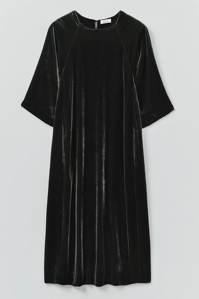Toast - Cocoon Silk Velvet Dress