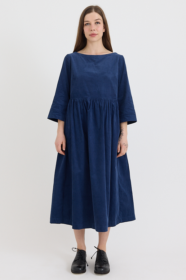 Toast - Freya Cord Dress - Denim Blue