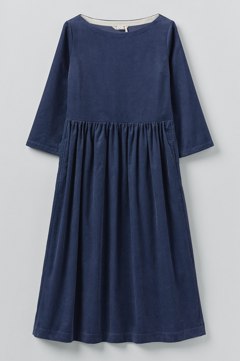 Toast - Freya Cord Dress - Denim Blue