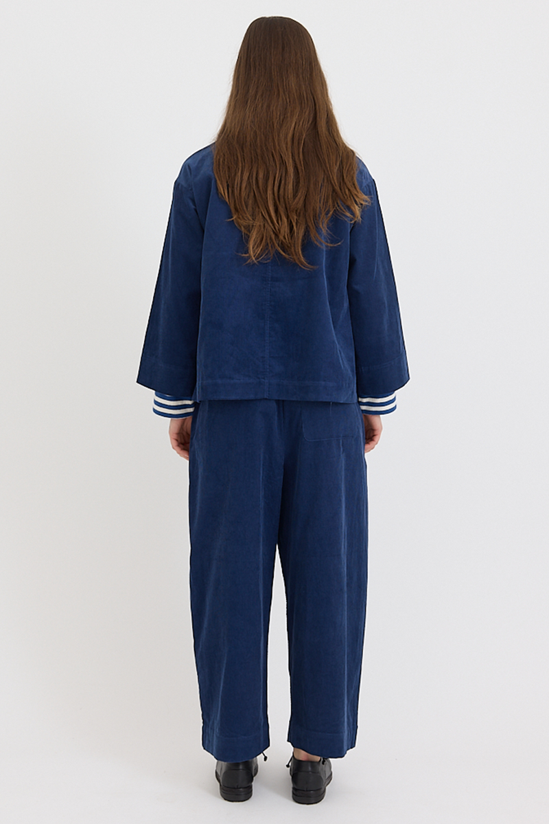 Toast - Organic Cotton Cord Shirt - Denim Blue