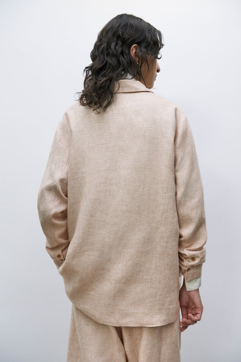 Cordera - Melange Oversized Linen Blazer
