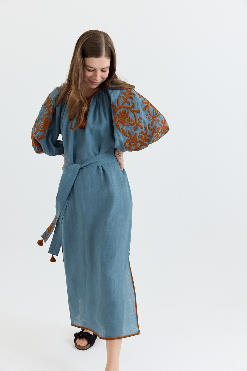 Benaras - Corsica Puff Veronica Kaftan