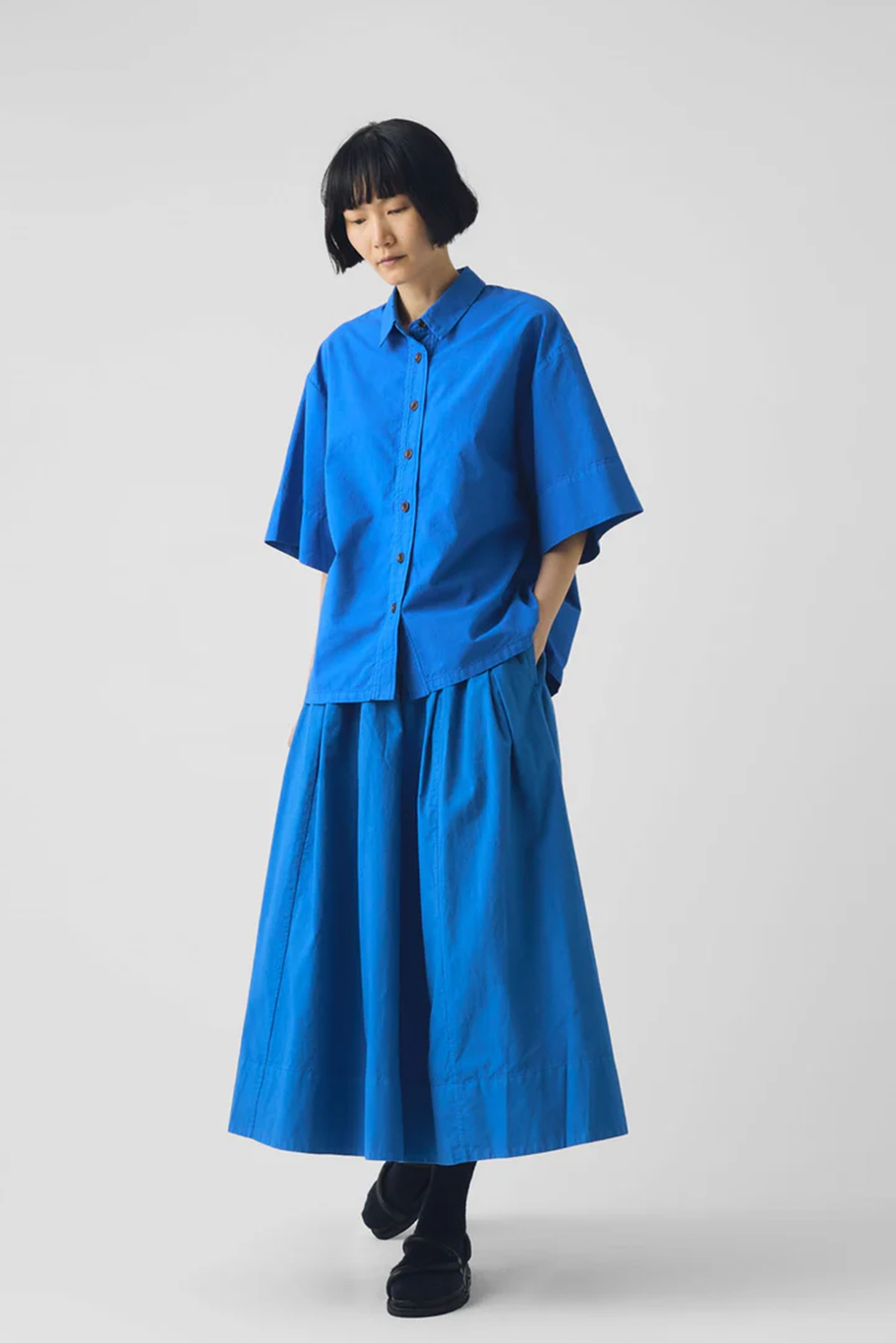Toast - Cotton Linen Poplin Shirt