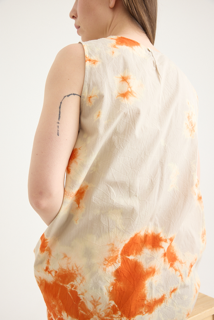 Suzusan - Cotton Pin Stripe Sleeveless Dress