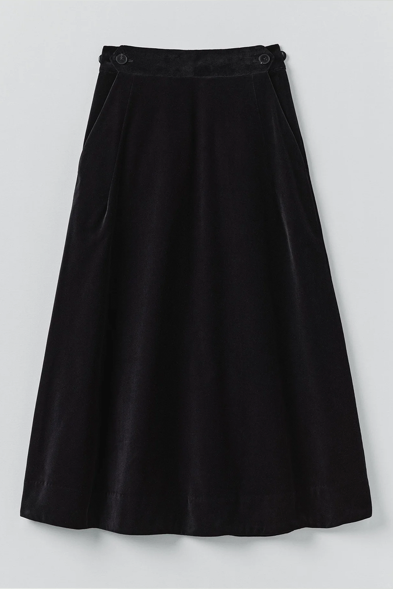 Toast - Cotton Velvet A Line Skirt