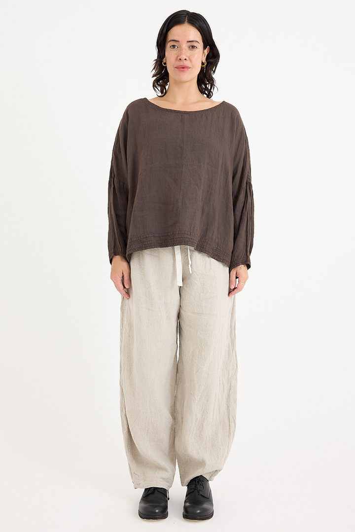 Chez Vidalenc - Coulisse Pants - Linen - Natural