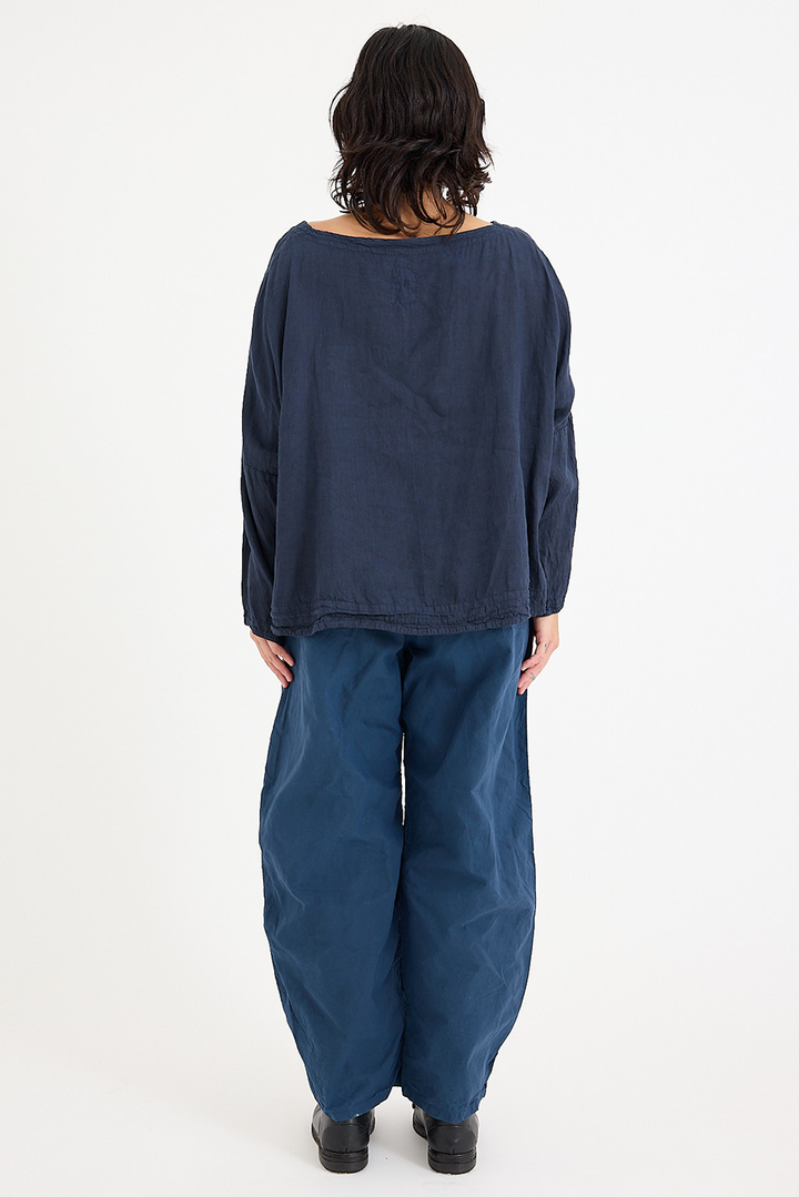 Chez Vidalenc - Coulisse Pants - Cotton Sailor - Blue