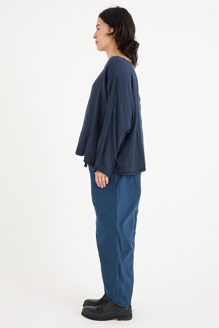 Chez Vidalenc - Coulisse Pants - Cotton Sailor - Blue