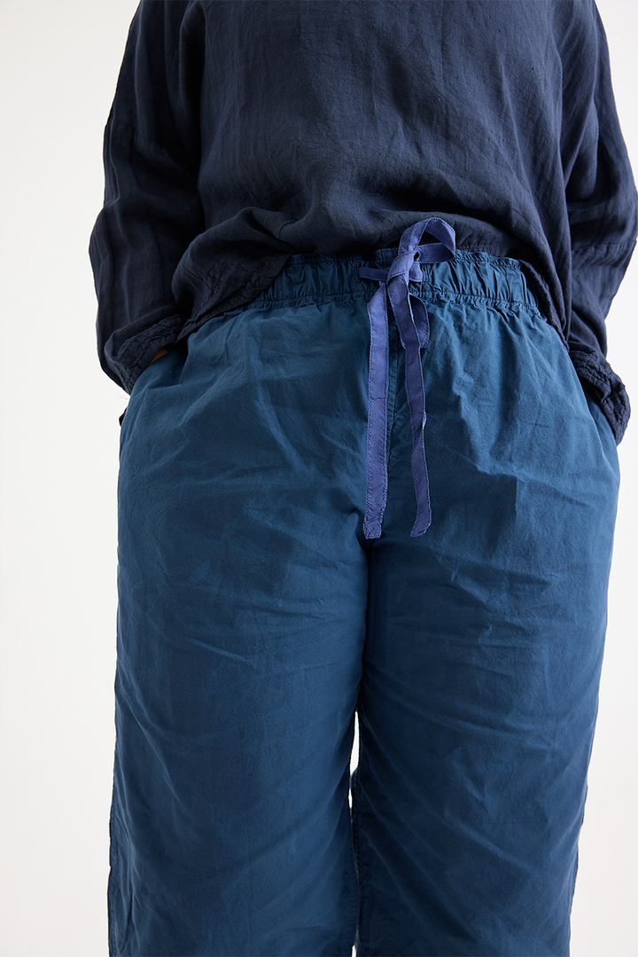 Chez Vidalenc - Coulisse Pants - Cotton Sailor - Blue
