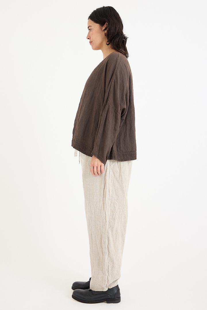 Chez Vidalenc - Coulisse Pants - Linen - Natural