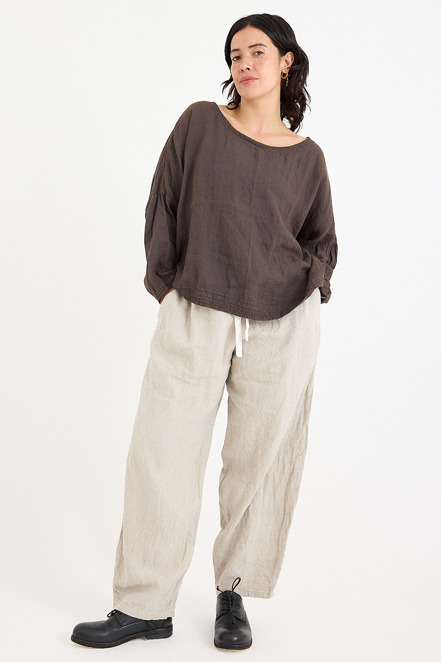 Chez Vidalenc - Coulisse Pants - Linen - Natural