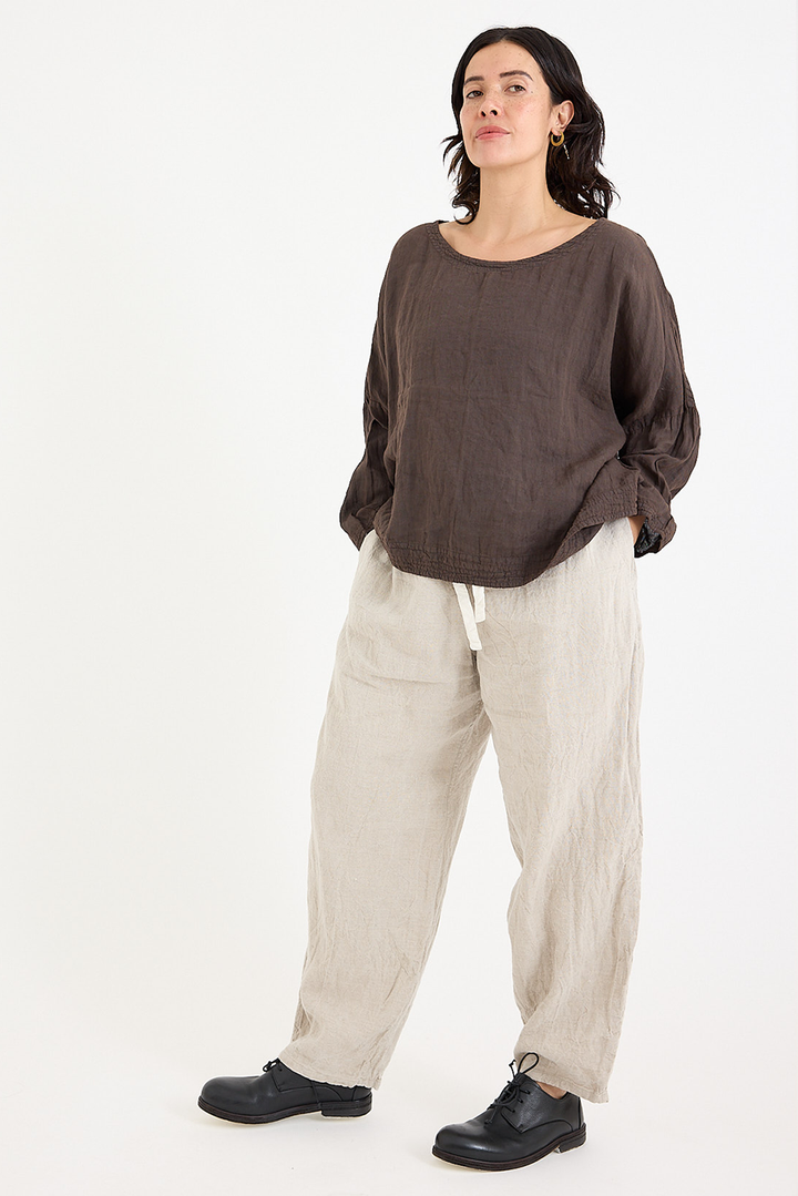 Chez Vidalenc - Coulisse Pants - Linen - Natural