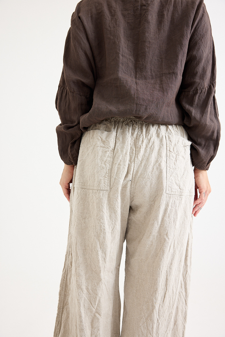 Chez Vidalenc - Coulisse Pants - Linen - Natural