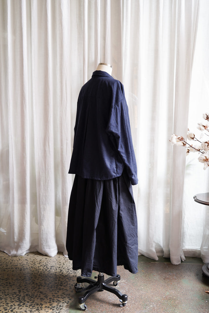 Metta - Cropped Indra Shirt - Viyella Cotton