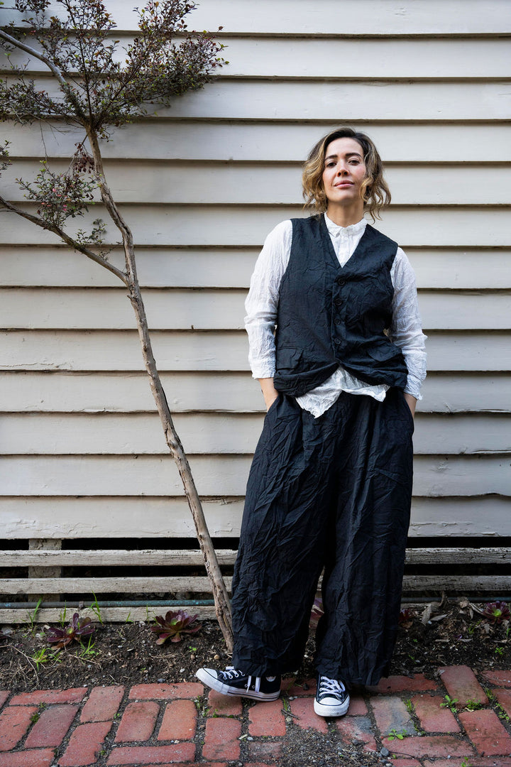 Pas de Calais - Recycled P/R Pinhead Wide Pants