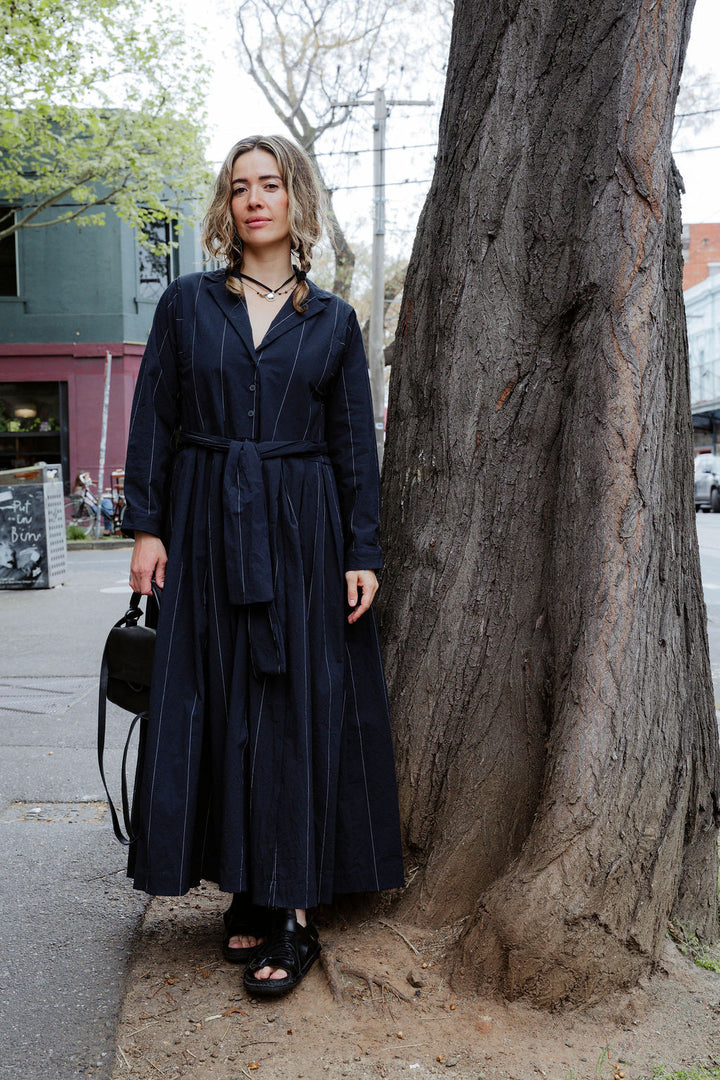 Bergfabel - Mina Dress - Navy Cotton
