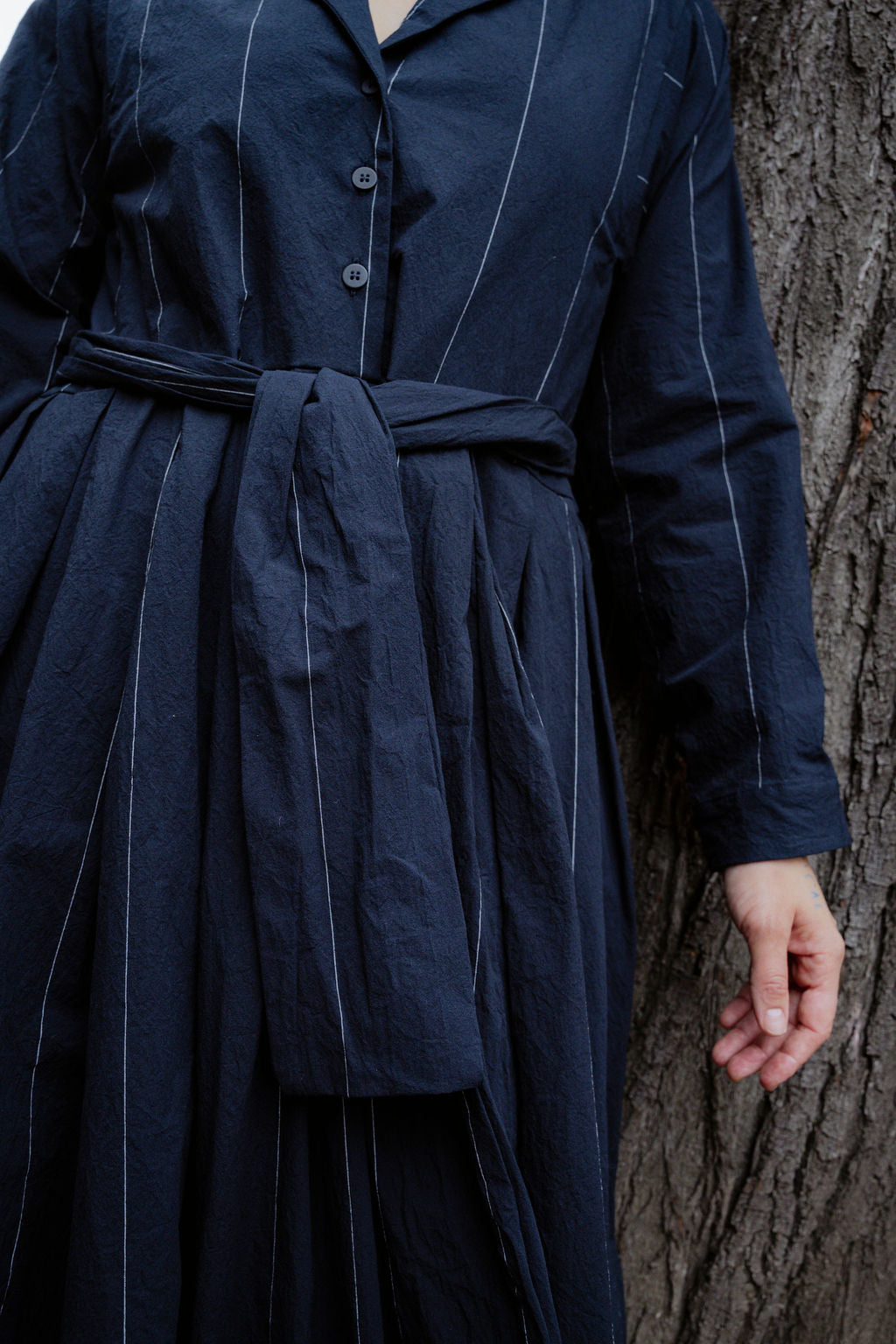Bergfabel - Mina Dress - Navy Cotton