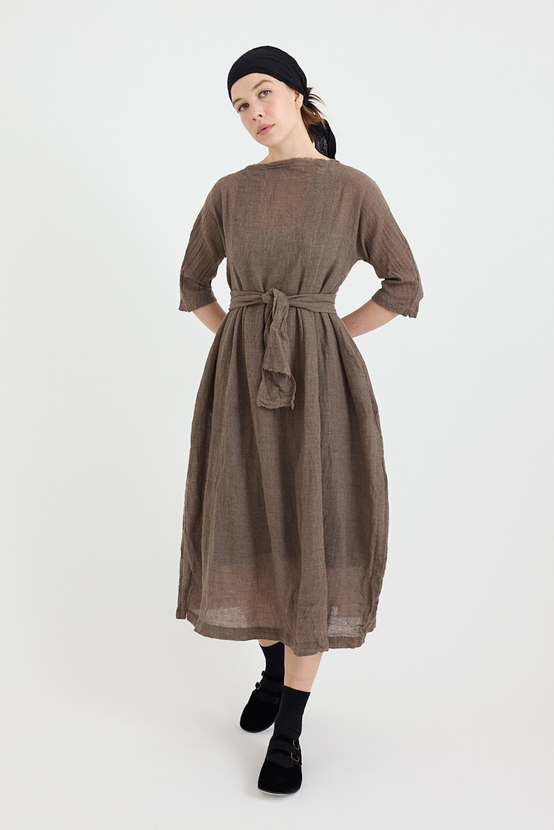 Daniela Gregis - Dress Cardo Manica - Natural