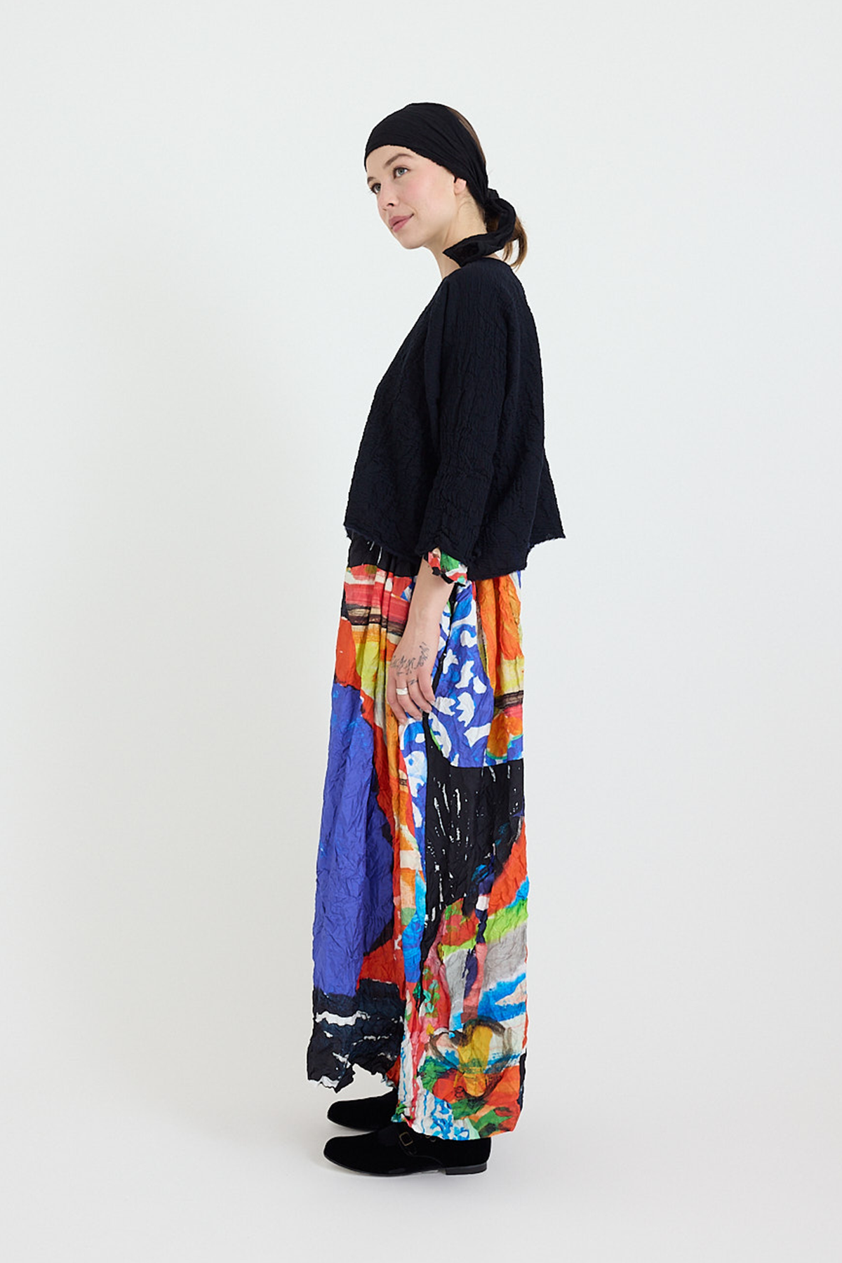 2021AW daniela gregis dress ワンピース Daniela Gregis - Dress Gelso Arriciato Lavato - Rose Drawing