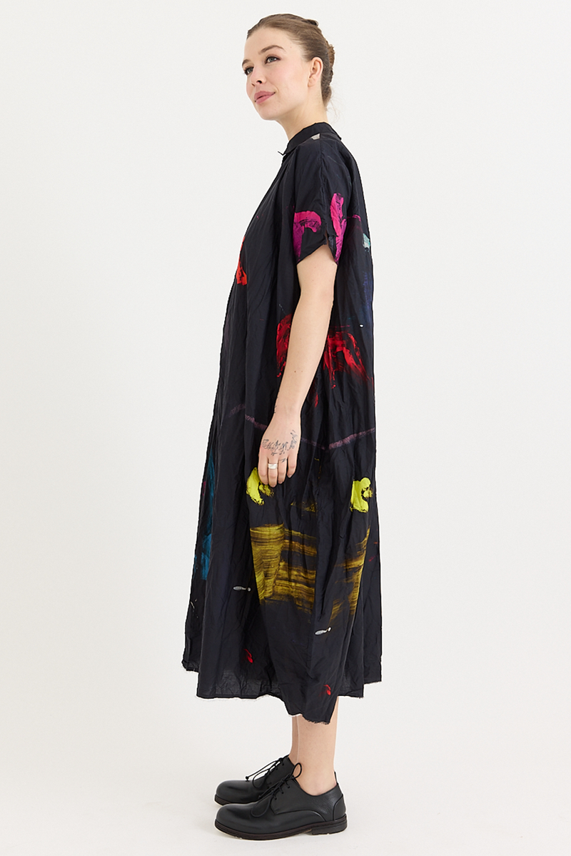 Daniela Gregis - Manichina Lavata Dress - Blue Drawing