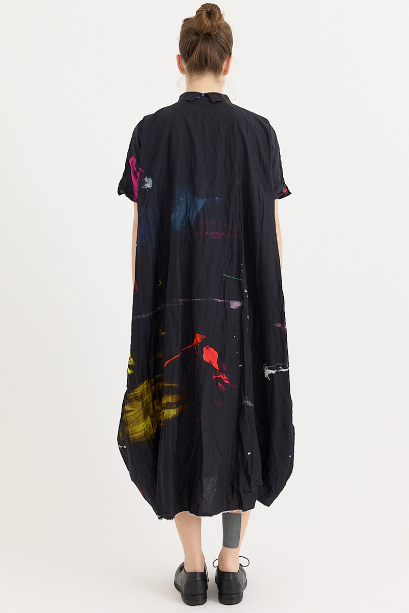 Daniela Gregis - Manichina Lavata Dress - Blue Drawing