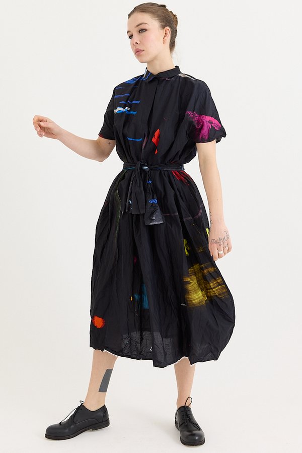 Daniela Gregis - Manichina Lavata Dress - Blue Drawing