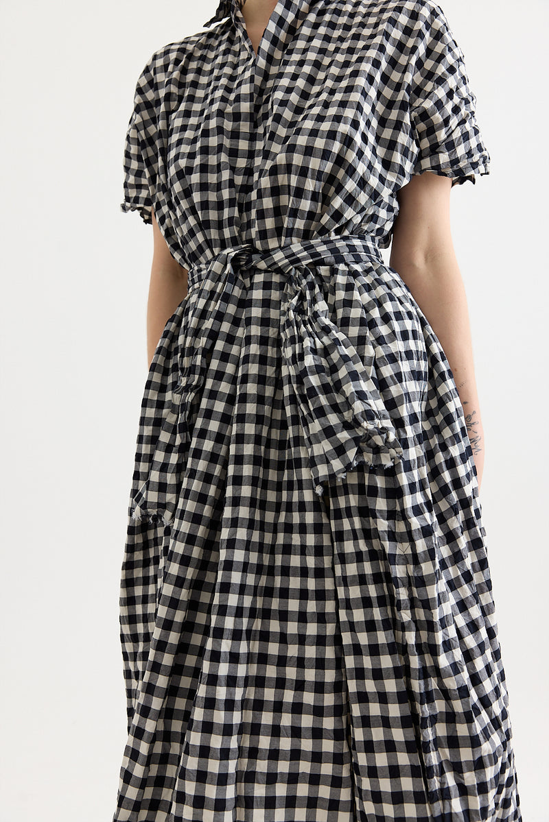 Daniela Gregis - Manichina Lavata Dress - Check